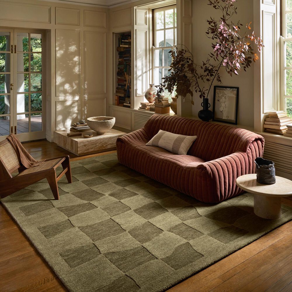 Loloi Craven Green and Olive 2'6" x 7'6" Runner, , large