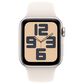 Apple Watch SE GPS 40mm Starlight Aluminum Case with Starlight Sport Band - S/M, , large