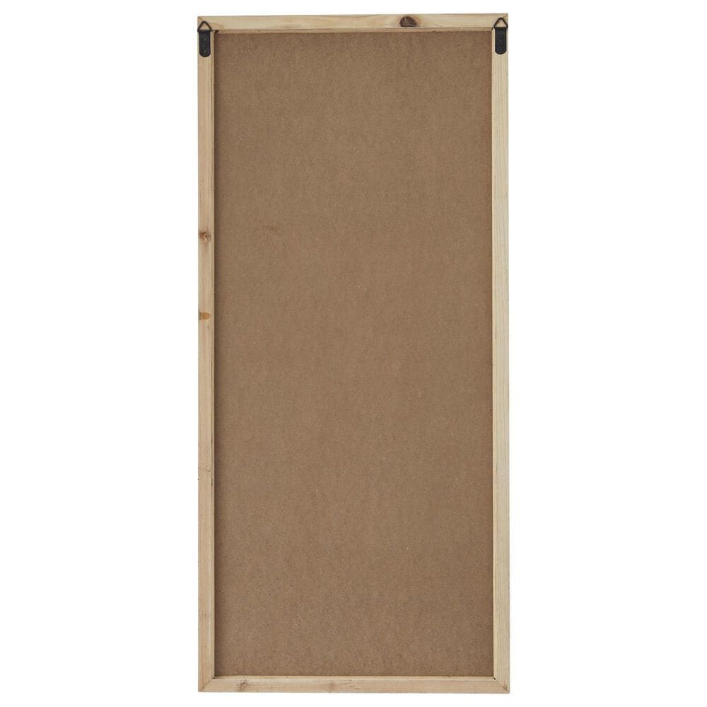 Maple and Jade 48&quot; x 22&quot; Window Pane Inspired Wall Mirror in Distressed White, , large