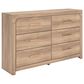 Ashley Kinlanni 6-Drawer Dresser in Tan, , large