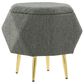 LumiSource Diamond Storage Ottoman in Green, , large