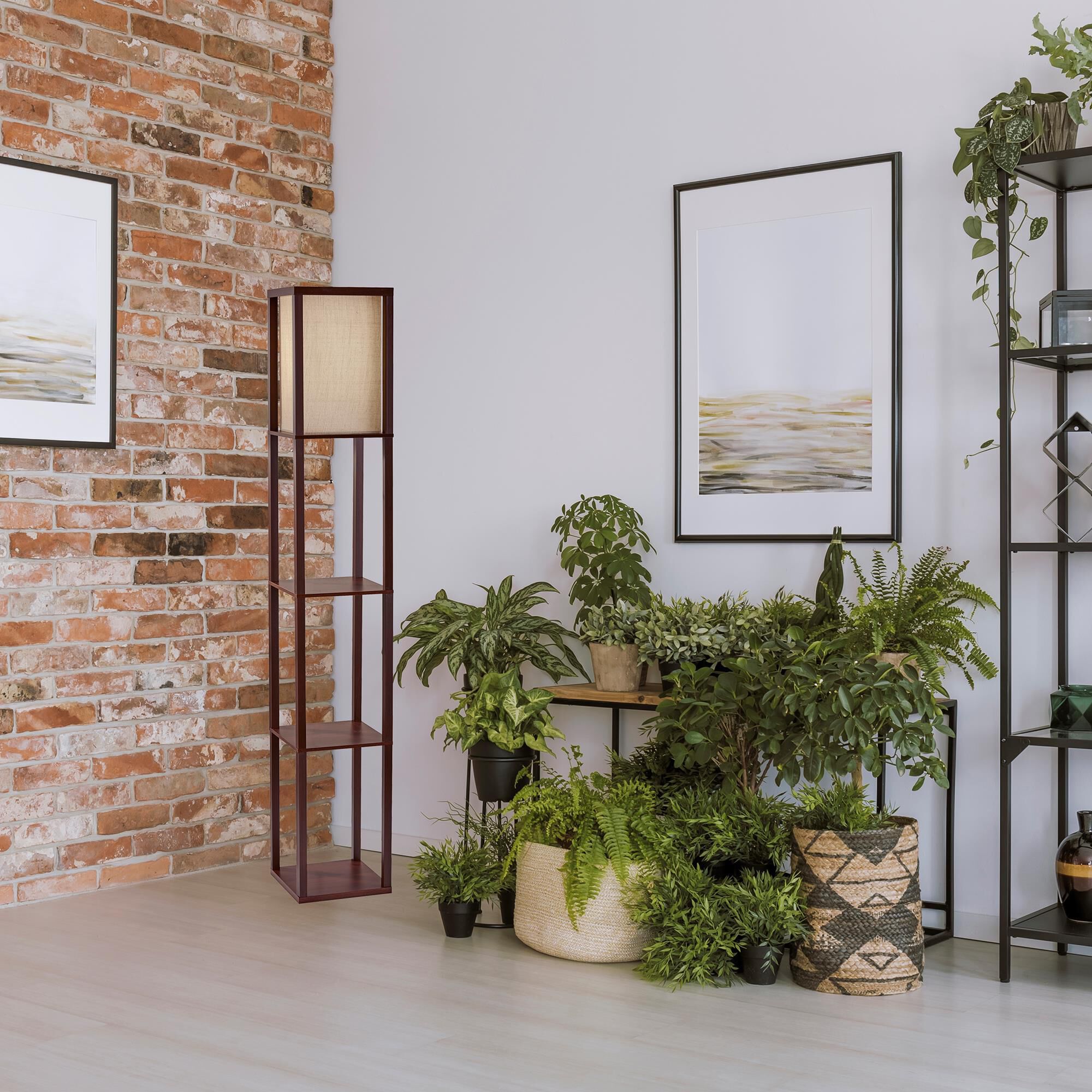 Adesso shelf floor lamp top