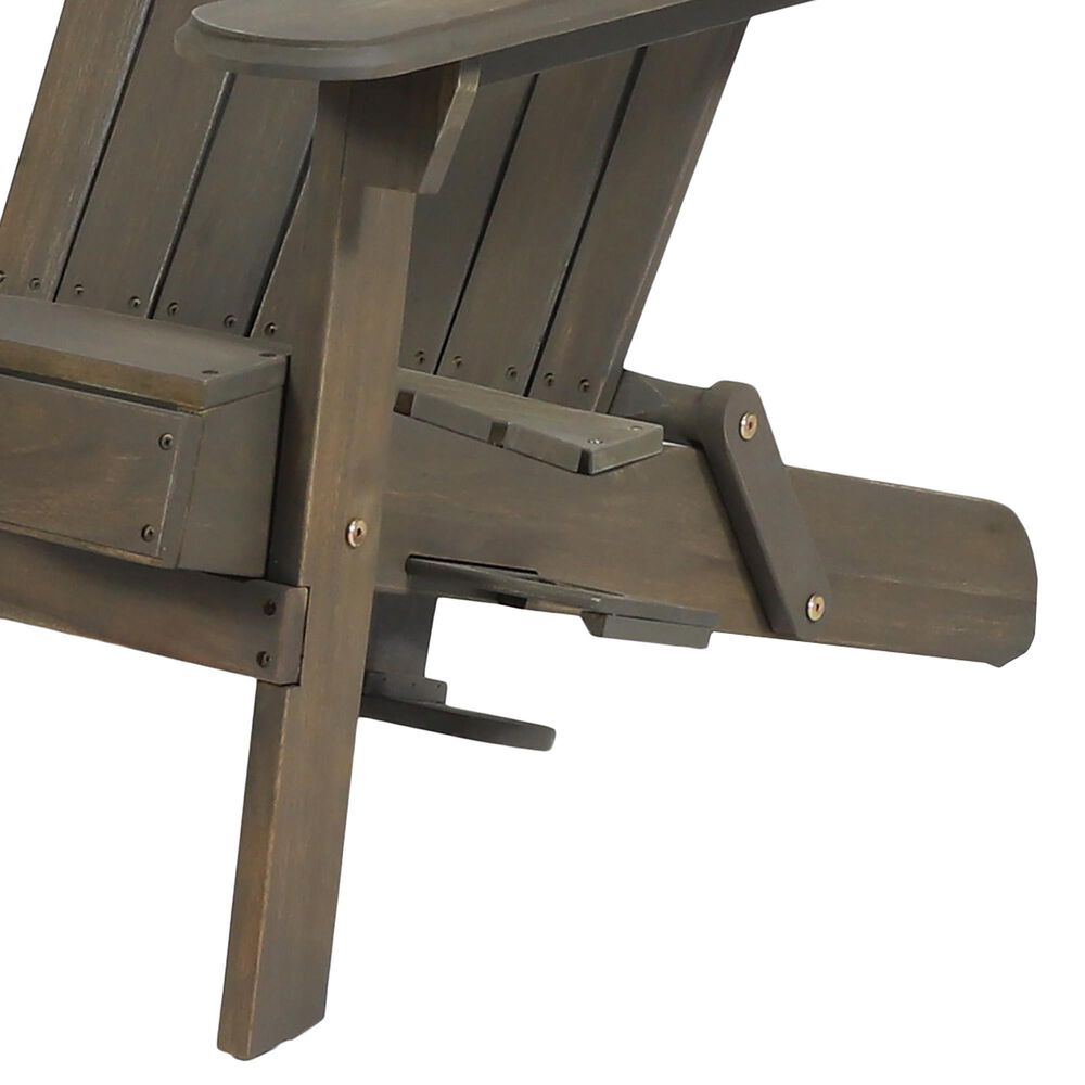 Noble House Bellwood Patio Adirondack Chair in Grey &#40;Set of 2&#41;, , large