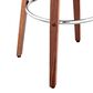 Armen Living Julius 30" Swivel Barstool in Cream and Walnut, , large