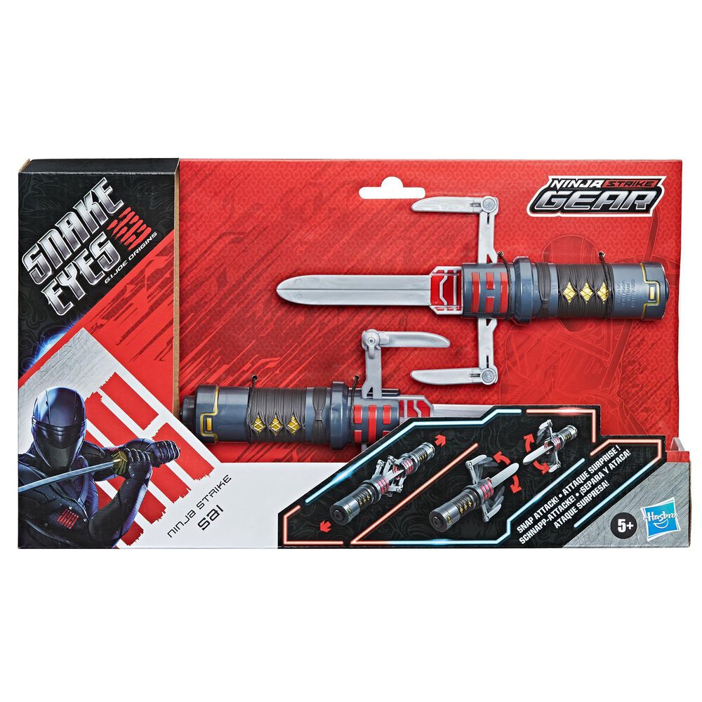 G.I. Joe Origins Snake Eyes Ninja Strike Gear Ninja Strike Sai with Snap Attack Action, , large