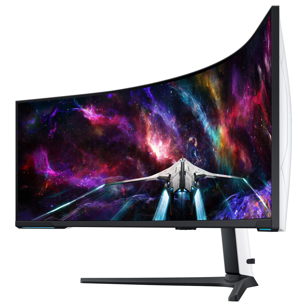 Samsung Odyssey 57" Neo G9 Dual 4K Curved Ultrawide Gaming Monitor in Black, , large