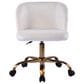 Impressions Vanity Rylee Swivel Vanity Chair with White Cushion in Antique Gold, , large