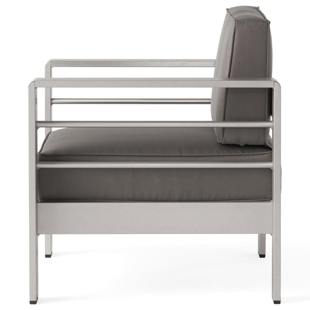Hearth and Haven Cape Coral Outdoor Club Chair in Silver, , large