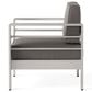 Hearth and Haven Cape Coral Outdoor Club Chair in Silver, , large