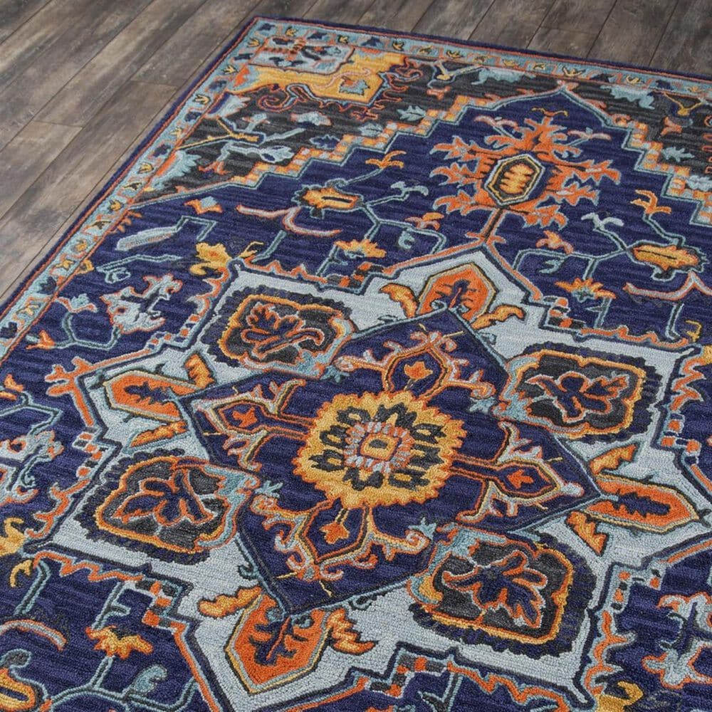 Momeni Ibiza IBI-02 6&#39; x 9&#39; Navy Area Rug, , large