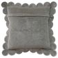 Creative Coop Secret Garden 18" Square Throw Pillow with Scalloped Flange in Green, , large