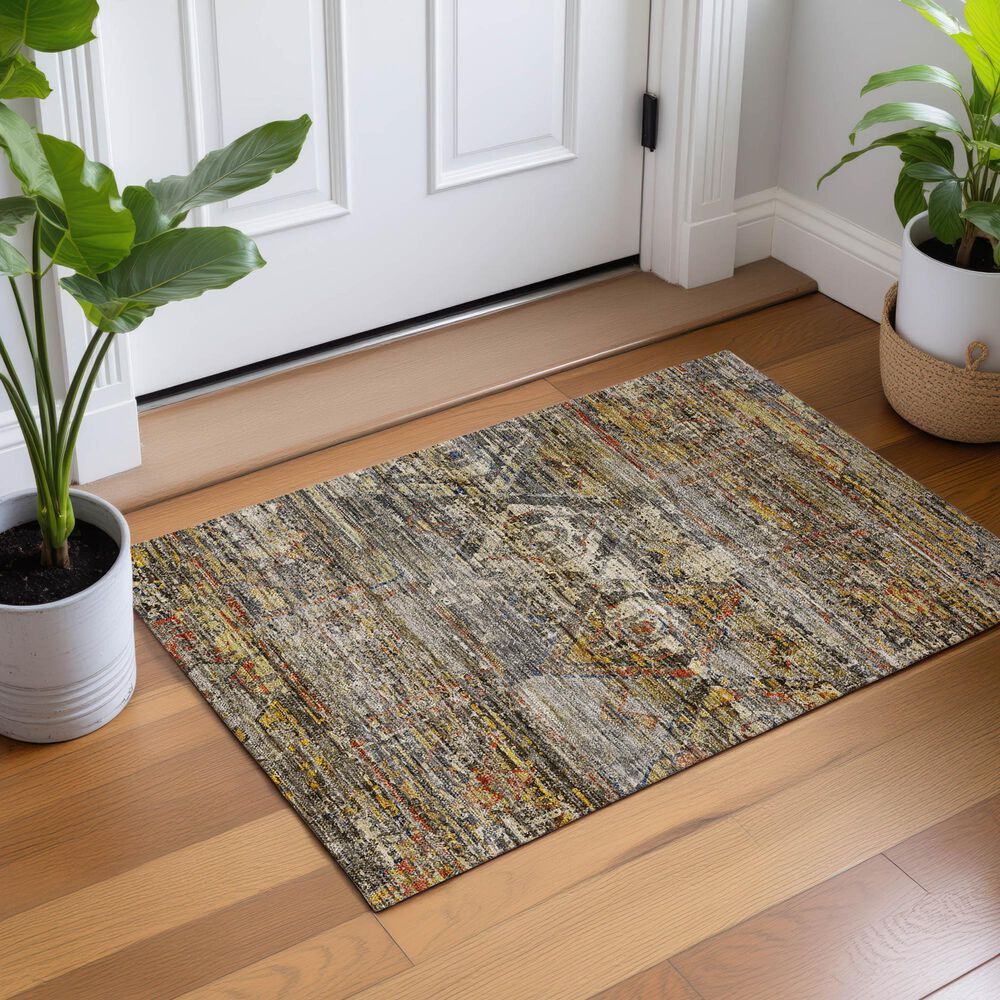 Dalyn Rug Company Vico VC7 Gray 1'8" x 2'6" Area Rug, , large