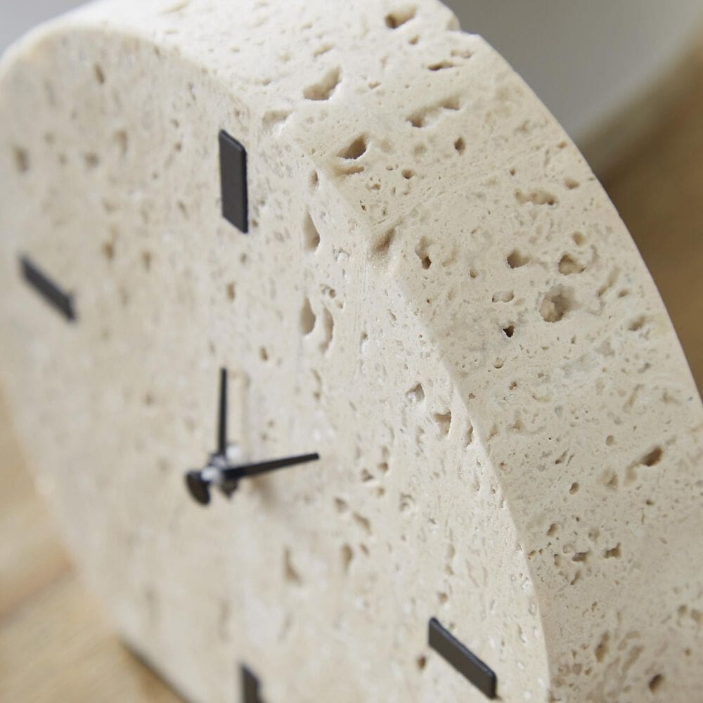 Ashley Donfordson Table Clock in Beige and Black, , large