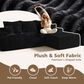 HOMLUX 2-Piece L-Shaped Sectional with Right Facing Chaise in Black, , large
