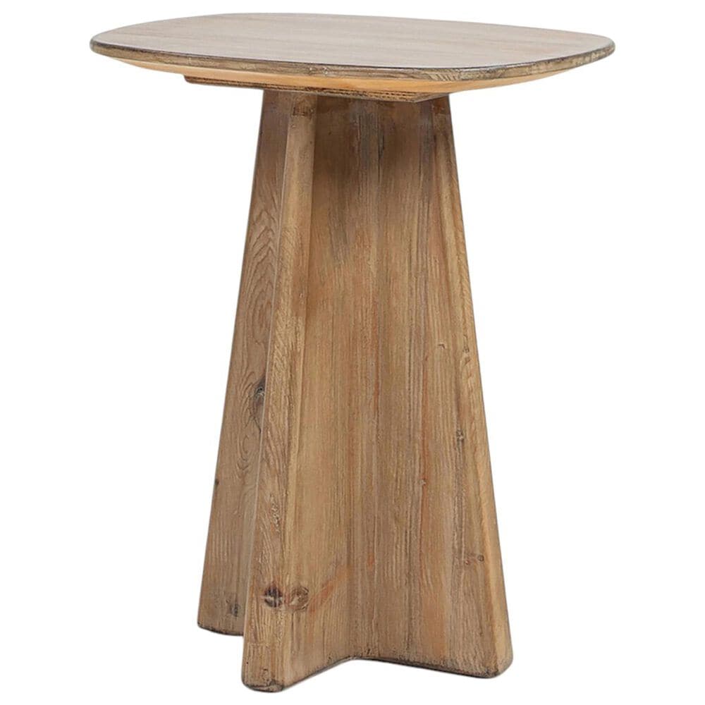 Jennifer Taylor Home Clarence End Table in Antique Natural Brown, , large