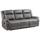 New Heritage Design Enzo Manual Reclining Sofa in Gray, , large