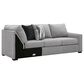 Ashley Lakepoint 2-Piece U-Shaped Sectional with Left-Facing Chaise in Nickel, , large