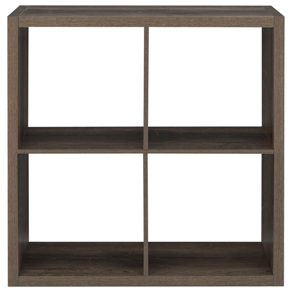 Linon Home Decor Galli 4-Shelf Bookcase in Grey, , large