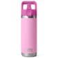 YETI Rambler 18 Oz Water Bottle with Straw Cap in Power Pink and Wildflower, , large