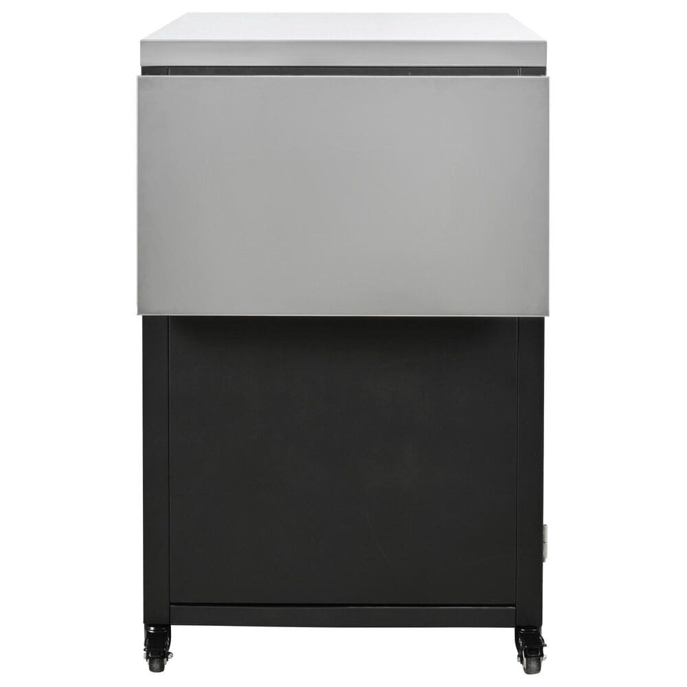 Hearth and Haven Patio Serving Cart in Matte Black, , large