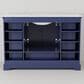 Lexora Home Dukes 48" Single Bathroom Vanity in Navy Blue with 2 cm White Quartz Top and Rectangular Sink, , large