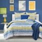 J. Queen New York Seashore 18" Square Throw Pillow in Blue, , large