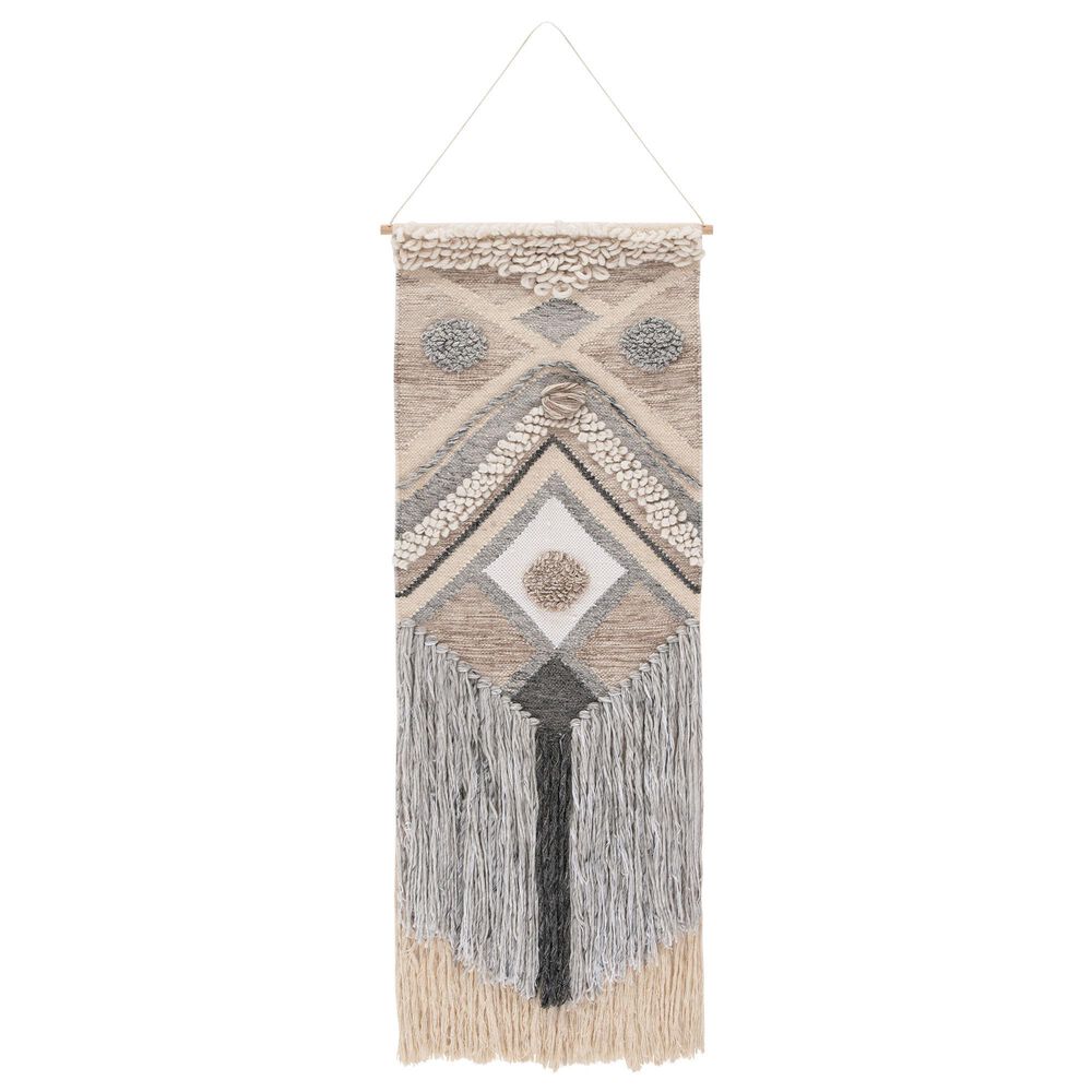 Safavieh Kalli Tahoe Woven Wall Art in Ivory and Grey, , large