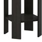 HOMLUX 1-Shelf End Table in Espresso, , large