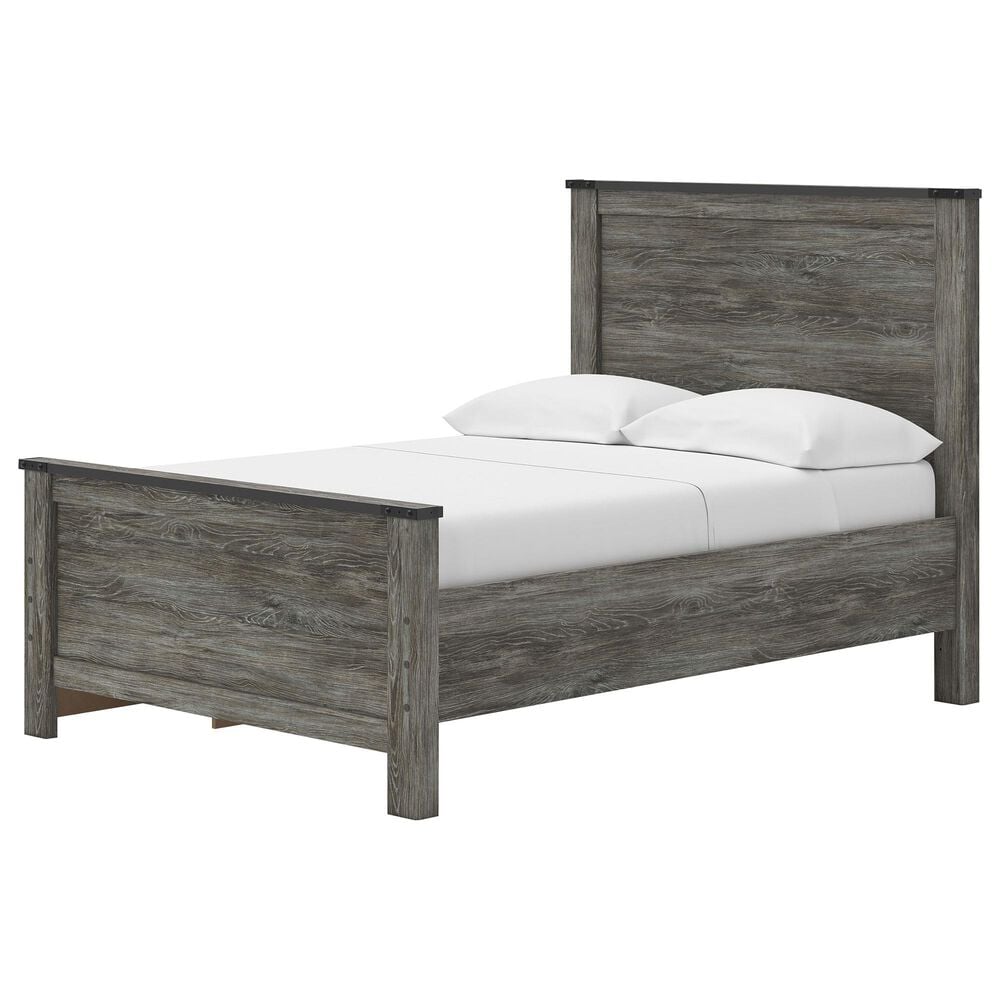 Ashley Frandern Full Platform Bed with Storage in Warm Gray, , large