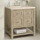 James Martin Vanities Breckenridge 30" Single Vanity inWhitewashed Oak with 3 cm Eternal Marfil Quartz Top, , large