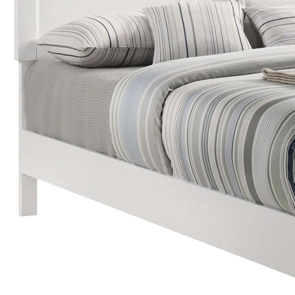 New Heritage Design Andover Full Panel Bed in White, , large
