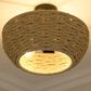 Golden Lighting Hathaway Semi-Flush in Matte Black, , large