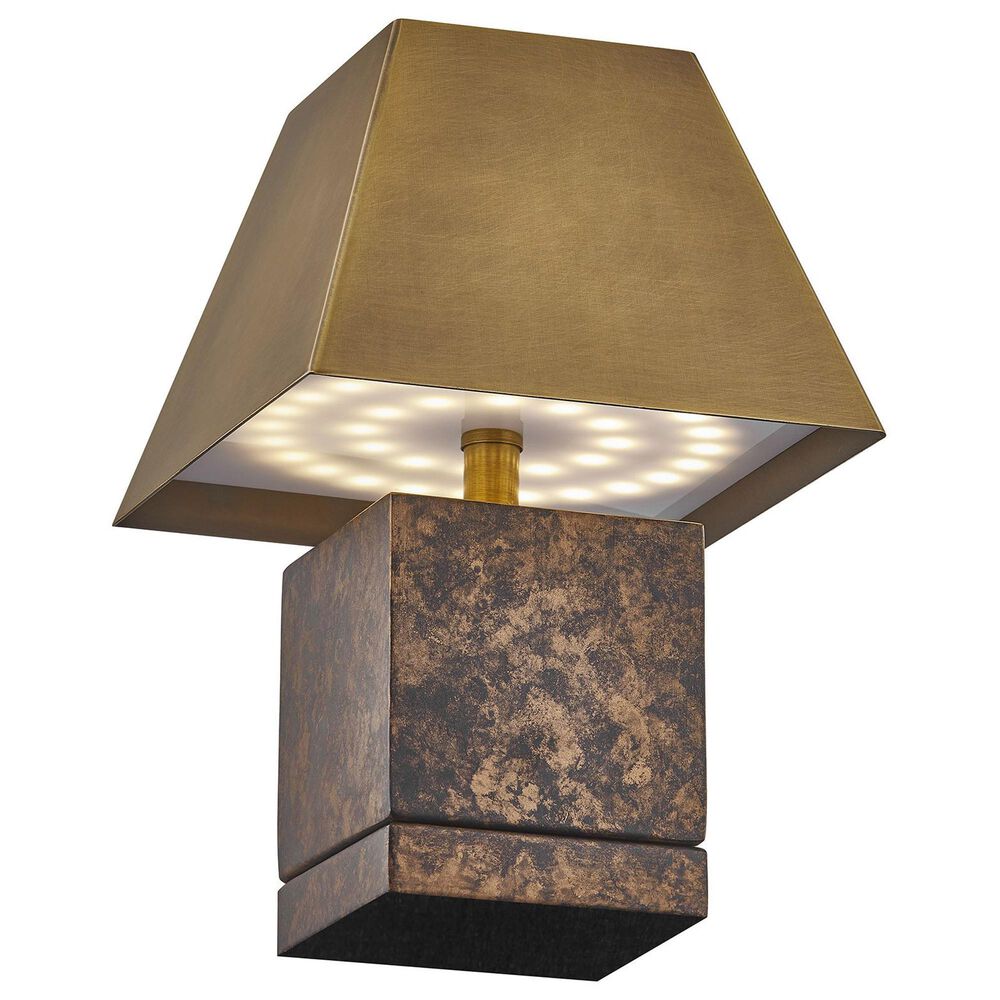 Savoy House Emma 1-Light Portable Rechargeable LED Table Lamp in Brass, , large