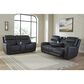 Ashley 5Z-Comfort Power Reclining Loveseat Console in Onyx, , large