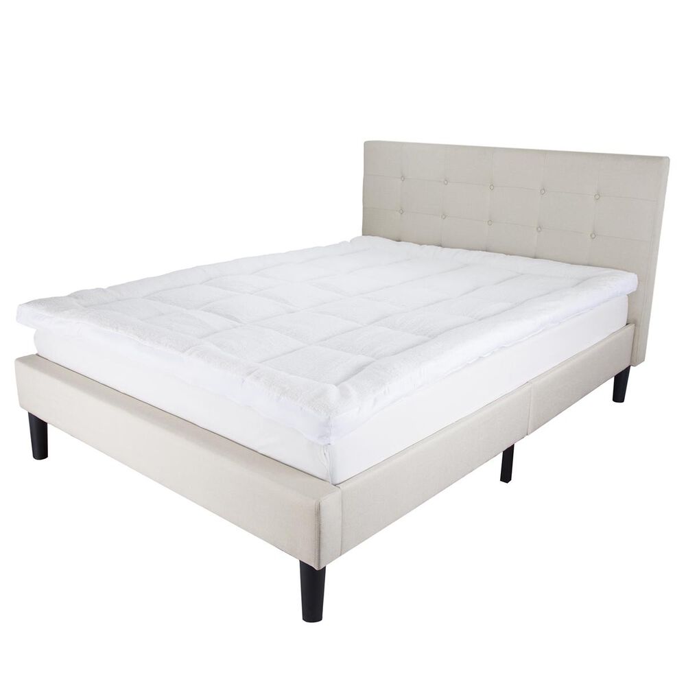 Timberlake Bluestone King Reversible Down Alternative Topper with Sherpa, , large