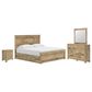 Ashley Makidern 4-Piece King Storage Bedroom Set with Four Drawers in Natural Brown, , large