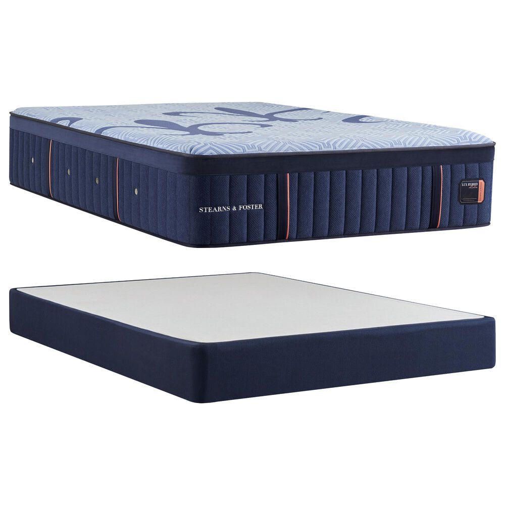 Stearns & Foster Lux Estate Elite Medium Hybrid Twin XL Mattress with High Profile Box Spring, , large