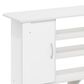 HOMLUX 42.1" Modern TV Stand Entertainment Center with 2-Door in White, , large