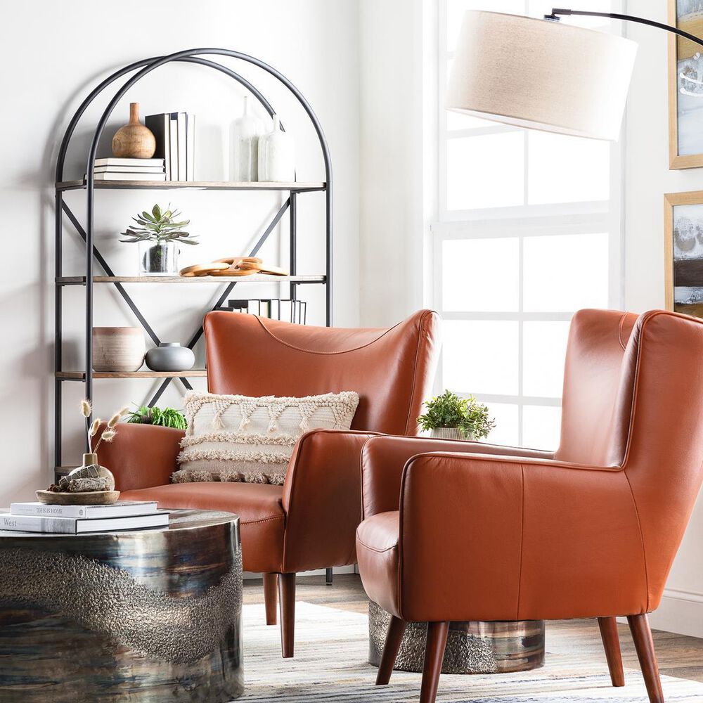 Signature Design by Ashley Galtbury Arched Bookcase in Brown and Black, , large