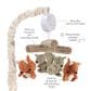 Lambs & Ivy Treetop Fox Musical Baby Crib Mobile in Brown, Gray and Cream, , large