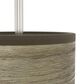 Hunter Solhaven 1-Light Mini Pendant with Warm Grey Oak Shade in Brushed Nickel, , large
