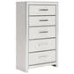 Ashley Zuraleus 6-Drawer Chest in Matte White and Chrome, , large