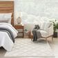 Nourison Easy Care 5" x 7" Ivory and White Indoor/Outdoor Area Rug, , large