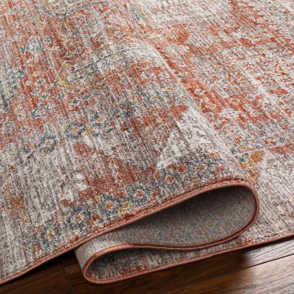 Surya Carlisle CSI2314 2&#39;11&quot; x 10&#39; Brick Red, Off-White, Medium Gray, Olive, Dark Blue and Dark Brown Runner, , large