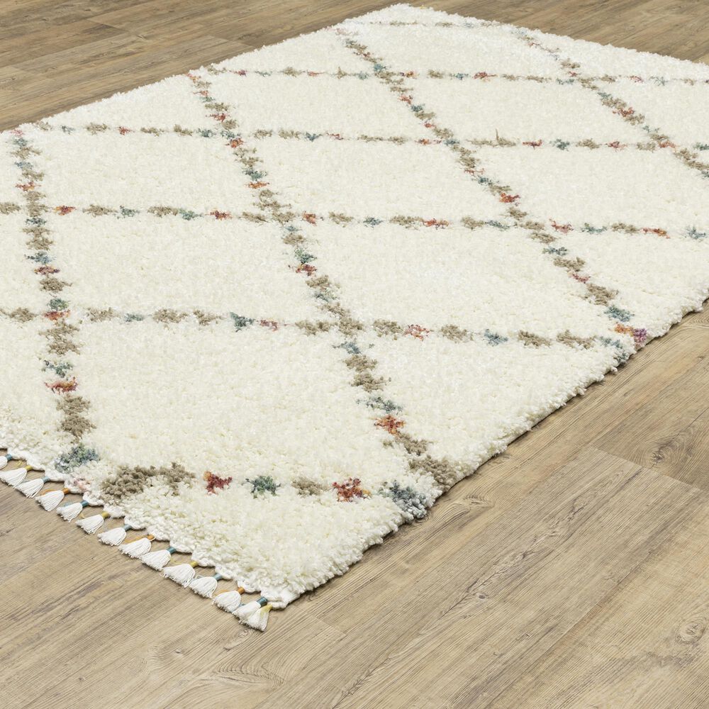 Oriental Weavers Axis AX08A 9&#39;10&quot; x 12&#39;10&quot; Ivory Area Rug, , large