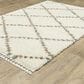Oriental Weavers Axis AX08A 9"10" x 12"10" Ivory Area Rug, , large