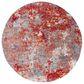 Safavieh Aston 6"7" Round Red and Grey Area Rug, , large
