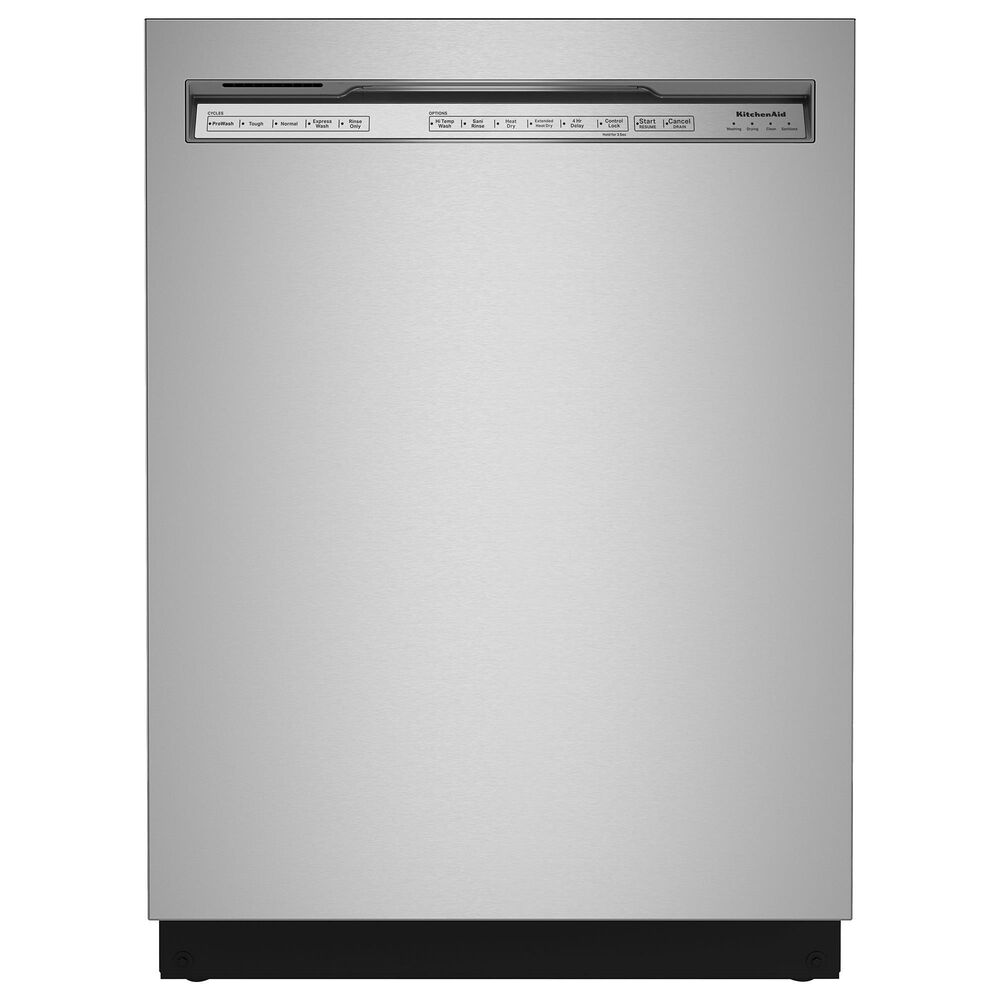KitchenAid 24" Built-In Pocket Handle Dishwasher with FreeFlex 3rd Rack and Front Control in PrintShield Stainless Steel, , large
