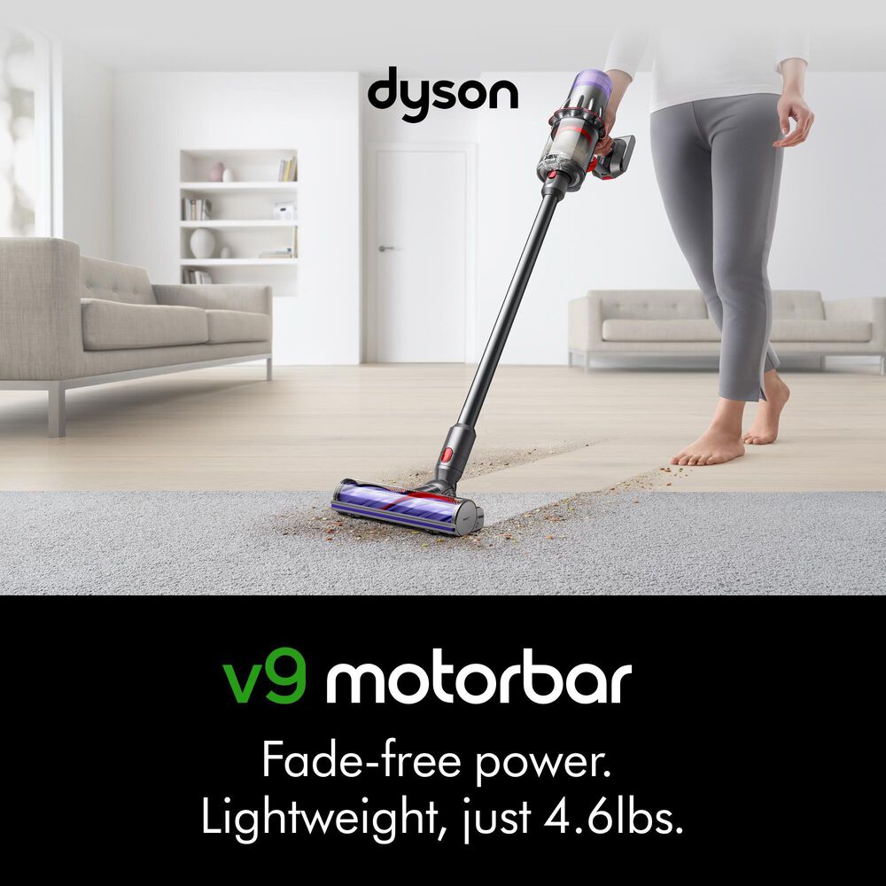 Dyson V9 Motorbar Vacuum in Sprayed Dark Nickel and Gloss Nickel, , large