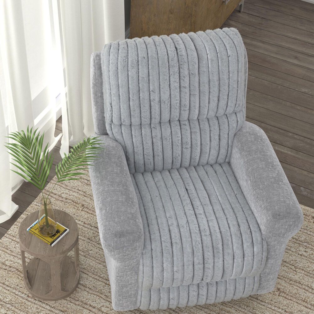 Catnapper Foxy Power Lay Flat Recliner with Zero Gravity in Nickel, , large
